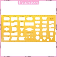 NAV K Resin Flow Chart Symbol Drafting Template Ruler Stencil Measuring Tool Student
