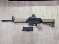 二手寄賣 7成新 M4 金屬槍身 電動槍 AEG 1槍1匣 含內紅點