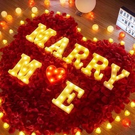 Marry me alphabet led light