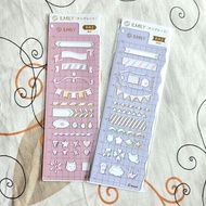 ILMILY Template Ruler Set 📏 百樂限定ILMILY女子 ruler pastel candy color with doodle rulers ruler 博糖果色手帳果汁中
