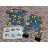 🎊BAJU BUDAK PLEATED POOH BIRU PANJANG🎊