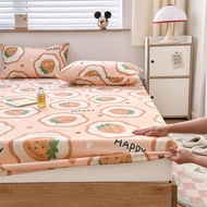 รวมทุกอย่างการ์ตูนผ้าปูที่นอนพอดีชิ้นเดียวผ้าคลุมเตียงผ้าปูที่นอนฝาครอบป้องกันไม่ลื่นระบายอากาศได้