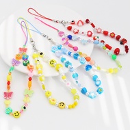 Cell Phone Chain Beaded Anti Lost Lanyard Cartoon Cute Cell Phone Chain Key Chain Camera Chain