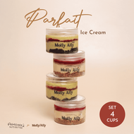 Paweenees x Molly Ally : Parfait Box Set 4 Cups แถมฟรี!! Spoon of Joy💛