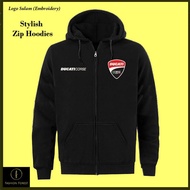 Baju Zipper Hoodie Jacket Ducati Corse Racing Team SBK Classic  Sportswear Streetwear J99