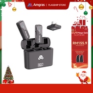 Amgras SoundMeta III Pro ANC Wireless Lavalier Microphone With ANC Active Noise Cancelling Dual-Chan