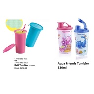 Tupperware Aqua Friends Tumbler 330ml Tupperware Original Botol Air Budak Botol Air OR Bell Tumbler 310ml