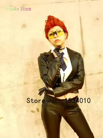 Custom Size Crimson Viper C. Viper Cosplay PU Costume Halloween
