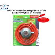 Low Pressure Gas Regulator Safety set Kepala Gas Cento Fire Resistant Hose 1.5 Meter With Adjustable