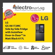 LG GS-X6172MC Side by Side Fridge  with InstaView  Door-in-Door™ in  Matt Black 617L