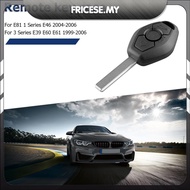 [Fricese.my] 3 Buttons Remote Car Key Fob Case Replacement Shell for E81 E46 E39 E60