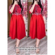 WOVEN SCUBA DRESS 30199 600 GR K0O