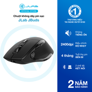 Chuột không dây pin sạc Jlab Jbuds 2 chế độ kết nối DPI 2400 7 nút Silent thiết kế công thái học phù