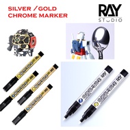 [RAY STUDIO] CHROME SILVER /  GOLD MARKER LIQUID MODEL KITS TOOLS GUNPLA