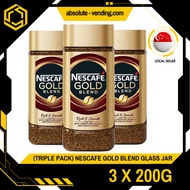 [TRIPLE PACK] NESTLE Nescafe Gold 200G X 3 (GLASS)