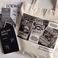 ONE PIECE Anime Wanted Poster Print Cotton Tote Bag | Tote Bag Anime