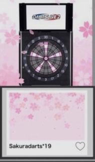【D2桌布代打】櫻花 Dartslive •D2活動桌布 櫻色靶 面＆螢幕動態效果  #D2