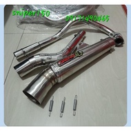 DAENG SAI4 OPEN PIPE FOR SNIPER 150 stainless