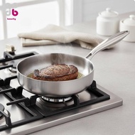 Baosity Stainless Steel Frying Pan-Grade-Grade 316L Stainless Steel Pan Induction Compatible Skillet