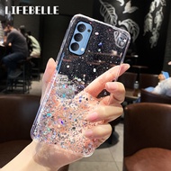 LIFEBELLE Vỏ Ốp Cho OPPO Reno 5 Giấy Bạc Ngôi Sao Lấp Lánh Thời Trang Sang Trọng Cho Nữ Lấp Lánh Trư