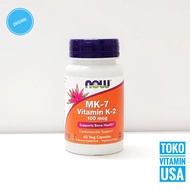 Now Foods Mk-7 Vitamin K-2 100 mcg 60 Veg Capsules Now MK7 K2 100Mcg