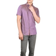 John Master Men Casual Short Sleeve - Modern Fit - Red 7060004-R5