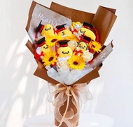 新款新設計蛋黃哥花束 💐 #蛋黃哥生日花束 💐 #蛋黃哥 可以加生日牌 、畢業牌