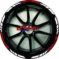 Scoopy donut tire strip sticker