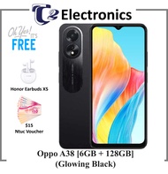 OPPO A38 6GB+128GB / Free $15 Ntuc Voucher &amp; Honor Earbuds X5 /  33W SUPERVOOC / 50MP AI Camera / 5000mAh Battery / 90Hz Sunlight Display / 2 Years Local Warranty - T2 Electronics