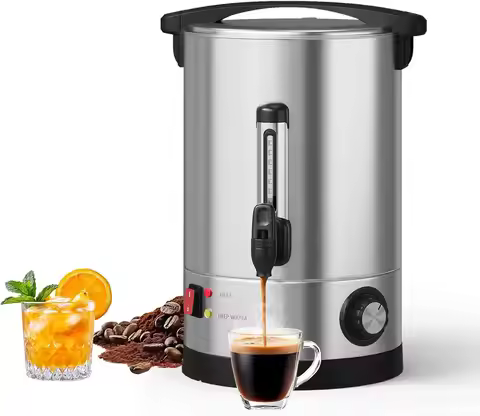 T​acleekii 70 Cup 110 Cup Commercial Coffee Urn 10L 16L Stainless Steel Hot Coffee Maker Hot Beverag