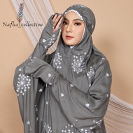 NAFHA - Mukena Terusan Dewasa Nafha Bordir Bunga Sakura