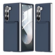 全城熱賣 - 適用於三星 Galaxy Z Fold6 5G 摺疊卡包支架手機殼（藍色）