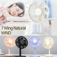 Quick Shipping Seven Wings Table Fan USB Fan Mini Fan Fan Circular Relay