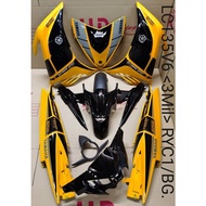 [ STICKER TANAM ] Yamaha LC135 V4 V5 V6 V7 135LC Body Cover Set Coverset HLD 3 Millionth 3Mil Kuning