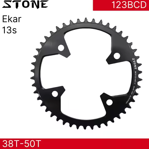 Stone 123BCD Bike Chainring Round for Campagnolo for Ekar Crank Gravel Road 1x13 Crankset for CP 13 