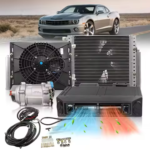 Treeligo 12V Heat Cool Electric Air Conditioner Universal Automotive 10500BTU Air Conditioning Syste