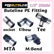 1/2“ 15MM Buteline PE Fitting Buteline Clamp Fitting For Poly Pipe