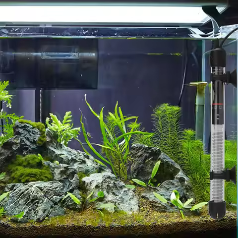Adjustable Aquarium Heater 25W-300W Auto Constant Temperature Fish Tank Heating Rod Submersible Ther