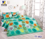 TOTO (TT562) ลายดอกไม้ Flower&amp;Leaf  ชุดผ้าปูที่นอน ชุดเครื่องนอน ผ้าห่มนวม  ยี่ห้อโตโตแท้100%