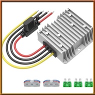 [chasoedivine.sg] 12V 20A 240W Voltage Converter,DC17-55V to DC 12V Voltage Regulator Transformer with Fuses Holder,Wire Terminals