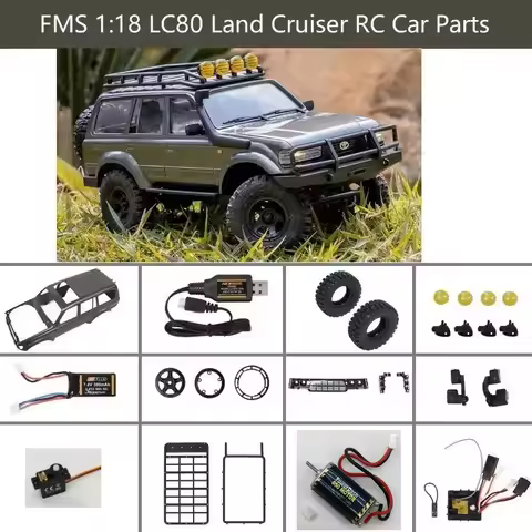 FMS 1:18 LC80 Land Cruiser RC Climbing Car Off-Road Crawler Replacement Parts