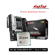 AMD Ryzen 5 5600X R5 5600X CPU + MSI MAG B550M MORTAR WIFI Motherboard Suit Socket AM4 All new but w