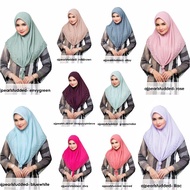 AIDIJUMA Tudung Bawal Plain Cotton Manik Mutiara Senang Bentuk Corak Cantik dan Murah  Bidang 45
