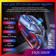FIQS SHOP G5 Gaming Mouse 7 Color Backlight USB Wired For Gamer 3200 Dpi For PC/Laptop Windows