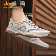 JEEP JEEP Net Shoes Hollow Mesh Shoes Men Summer Breathable Soft Sole Deodorant Sports Shoes Outdoor