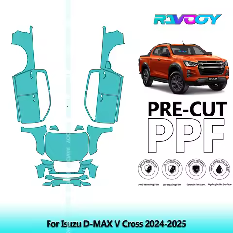 Car Front Kit+Doors+Roof Clear Bra Precut PPF Paint Protection Film For Isuzu D-MAX V Cross 2024-202