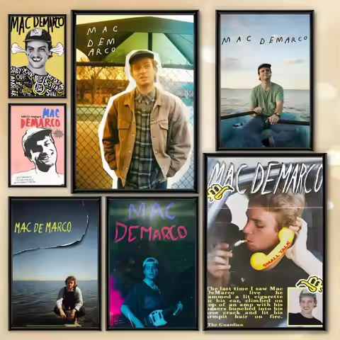 DeMarco Poster HD Anime Mac Hot Theme Singer/OST/Movie-Waterproof Self-Stick Singer Home Decor