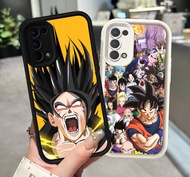 Black and White Soft Silicone Case for OPPO A72 A52 A92 Reno 4 5 6 5G Z-107 Dragon Ball Z