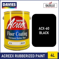 Davies Acreex Rubberized Floor Paint Black - 4L