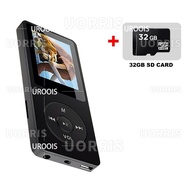 UORRIS MP3/MP4 Music Player Bluetooth HiFi Sport Music Sp eakers FM Radio Voice Recorder for 128GB
